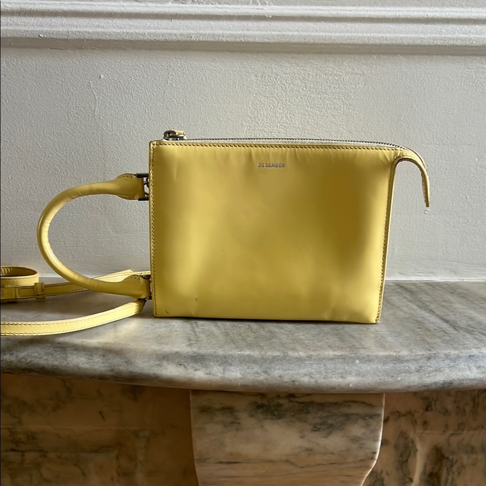 Jil Sander Yellow Crossbody Bag